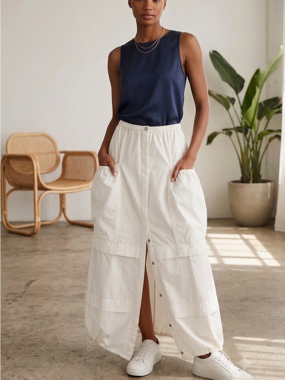 Free People We The Free Eloise Maxi Skirt XS 100% Cotton